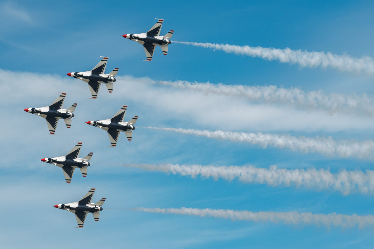 Thunderbirds in Wedge Formation