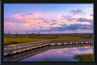 Sunrise Over the Intercoastal Waterway (Framed)