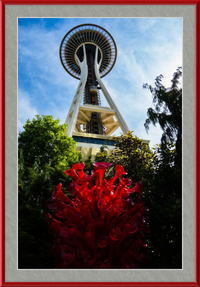 The Space Needle and Chihuly (Framed)